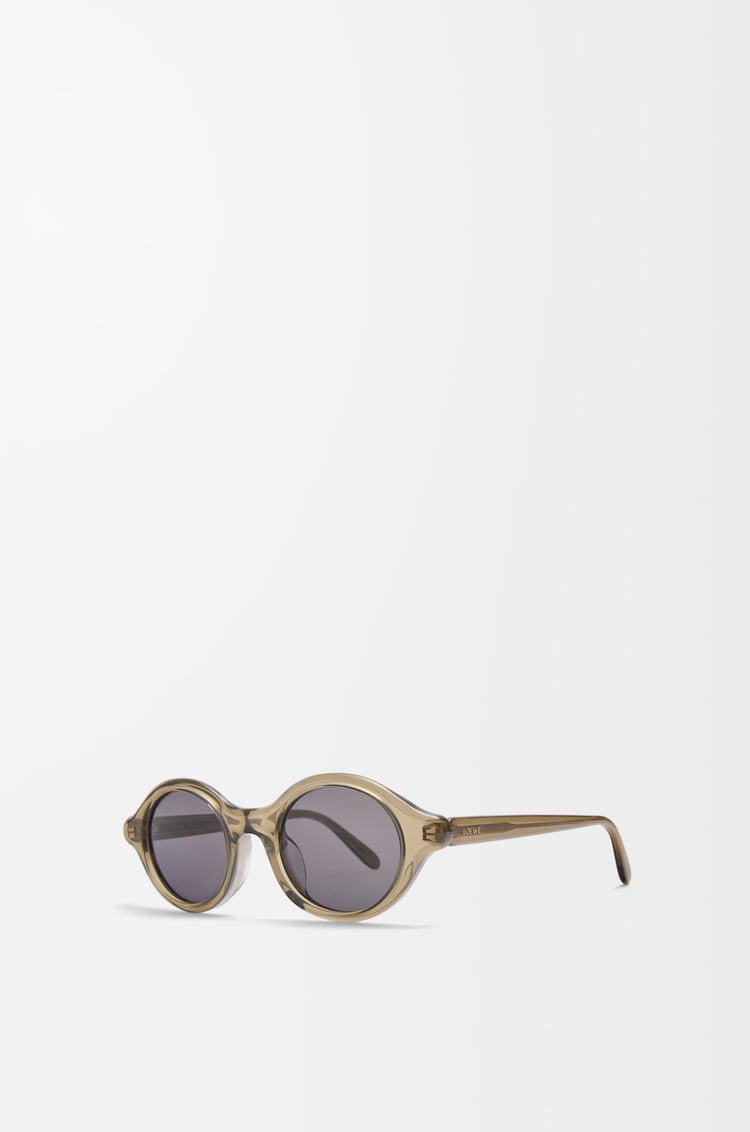 LOEWE Epsilon 超薄太陽眼鏡 卡其綠
