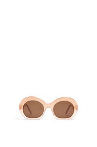 LOEWE Halfmoon sunglasses in acetate Gradient Rose/Gold