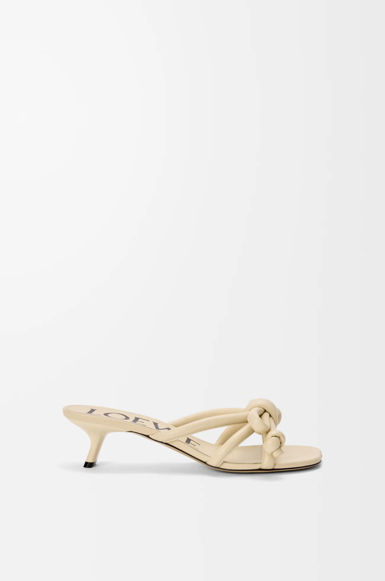 LOEWE Flamenco Knot sandal in lambskin Butter