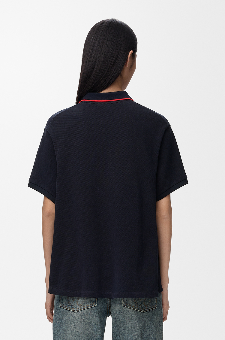 LOEWE Polo en algodón Azul Marino