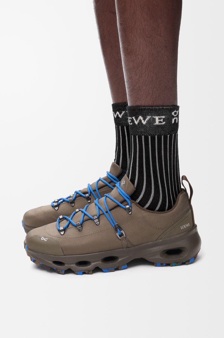 LOEWE Socks in cotton blend Black