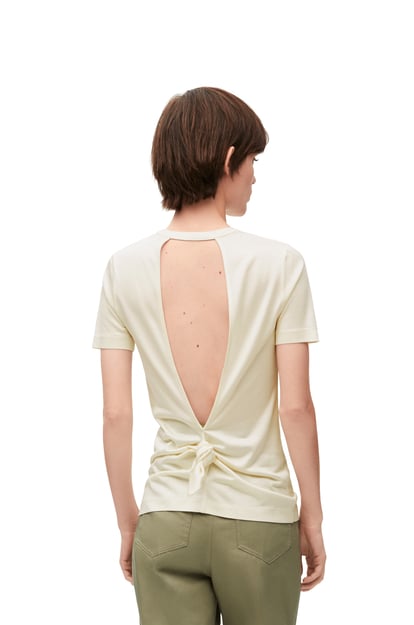 LOEWE Knot top in silk and viscose Off-white plp_rd