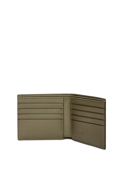 LOEWE Bifold wallet in satin calfskin Khaki Green plp_rd