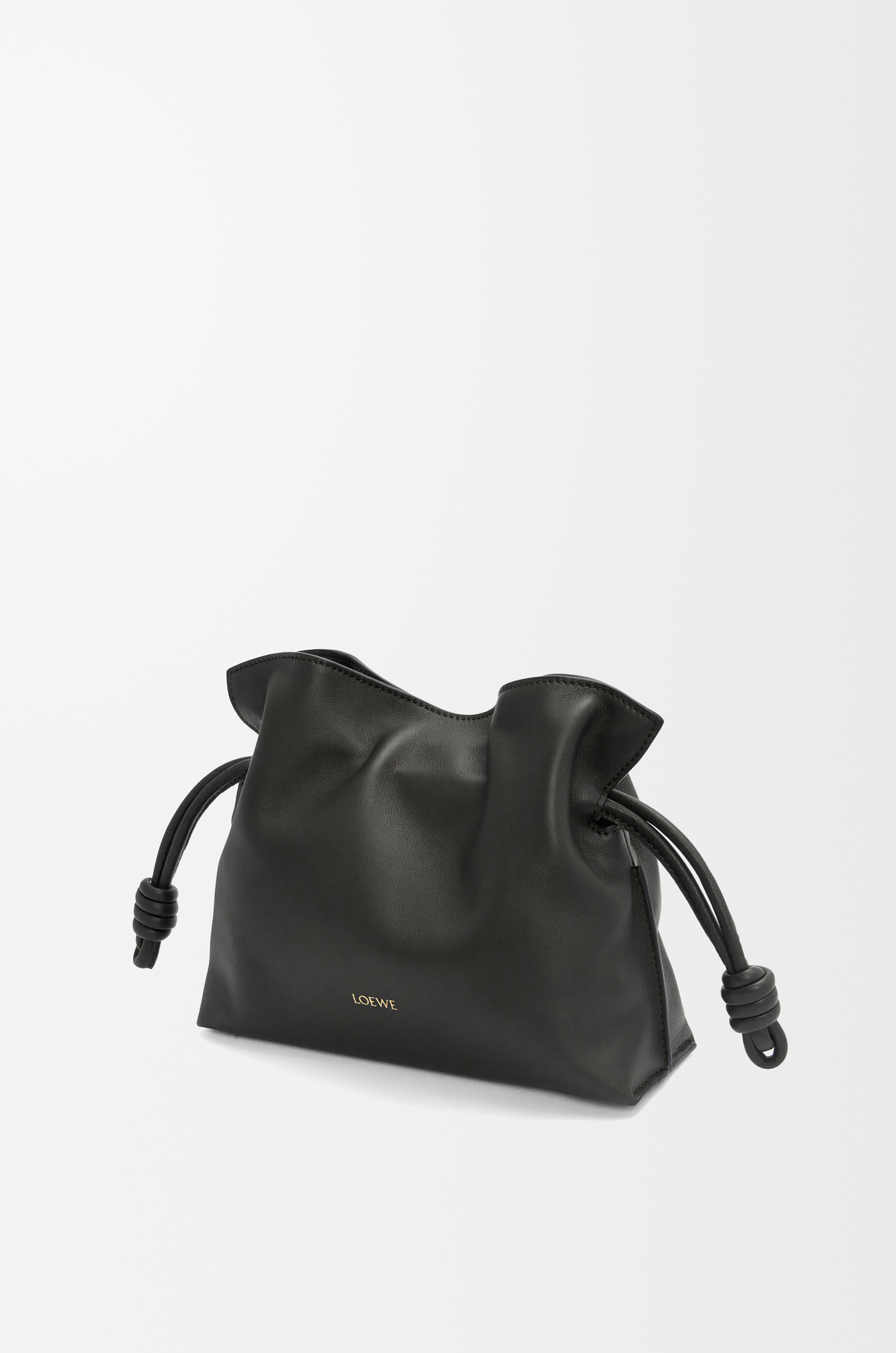 LOEWE Bolso Flamenco Clutch mini en piel napa de ternera Negro plp_rd