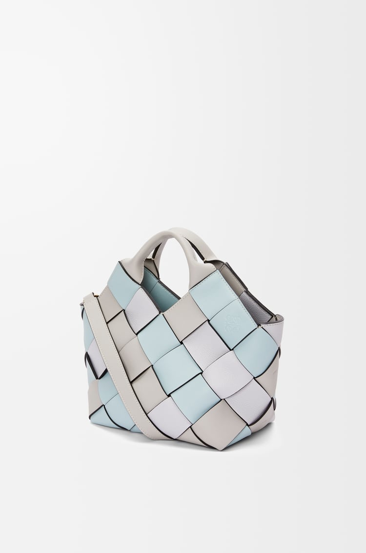 LOEWE WOVEN BASKET SMALL BAG Ghost/Acqua