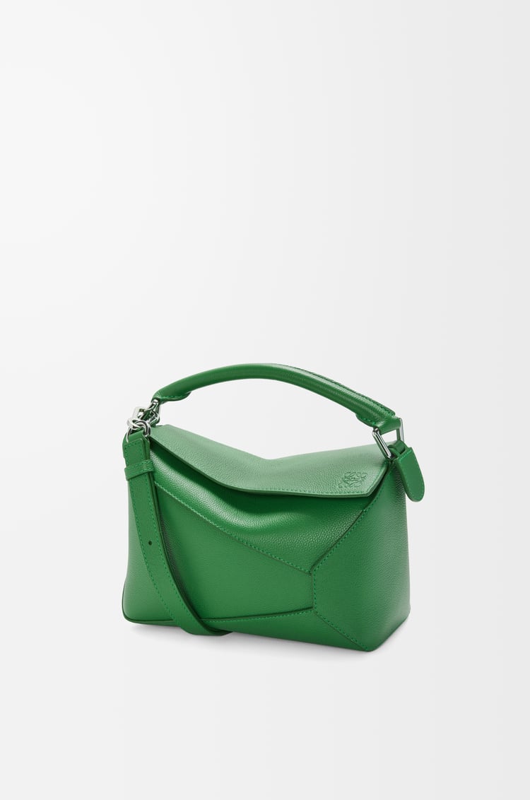 LOEWE パズルエッジ バッグ スモール（ソフトグレインカーフ） トロピカルグリーン