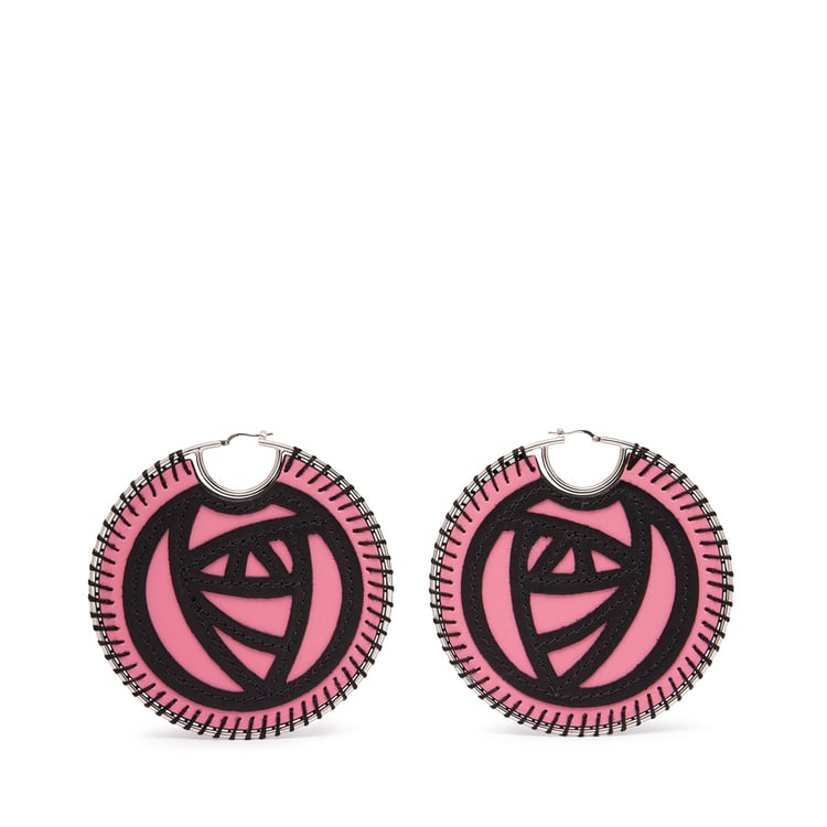 LOEWE ROSES EARRING Wild Rose/Black