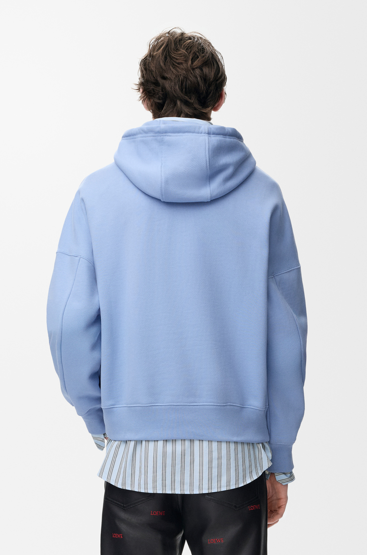 LOEWE Hoodie in cotton Light Blue