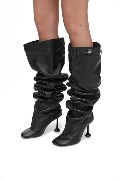 LOEWE Toy over the knee boot in nappa lambskin 黑色 plp_rd