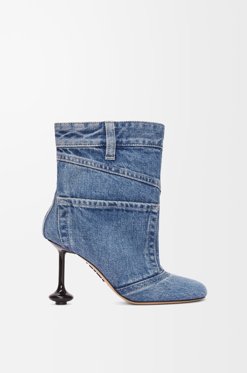 LOEWE Botín Toy en denim Denim