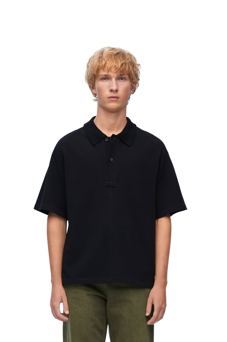 LOEWE Polo in cotton 黑色
