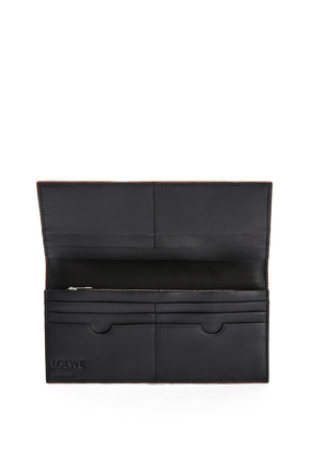 LOEWE Puzzle stitches long horizontal wallet in smooth calfskin Black plp_rd