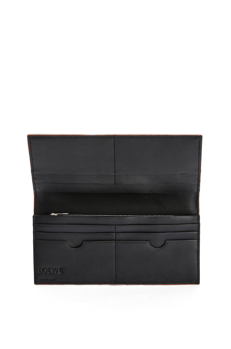 LOEWE Puzzle stitches long horizontal wallet in smooth calfskin Black