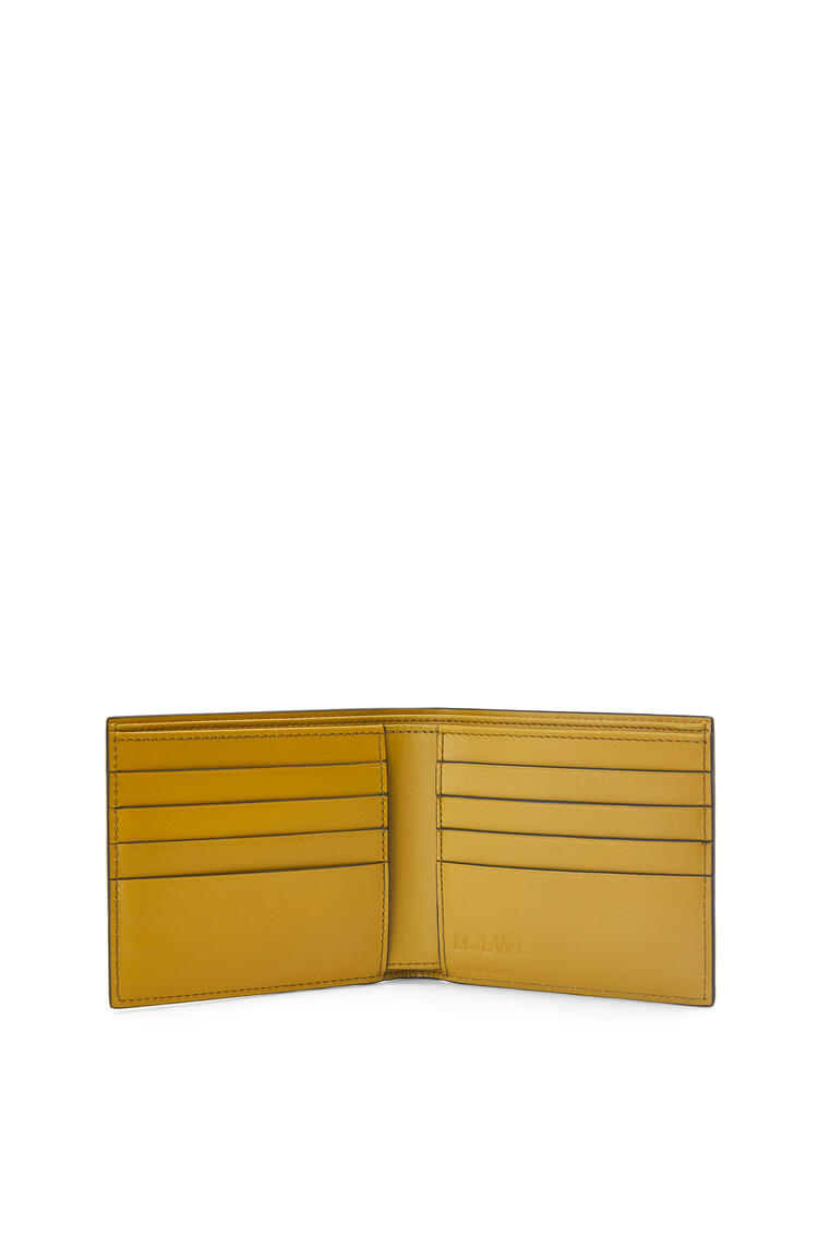 LOEWE Signature bifold wallet in calfskin Ochre/Olive
