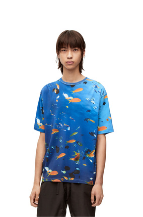 LOEWE Camiseta en algodón con estampado de acuario Multicolor