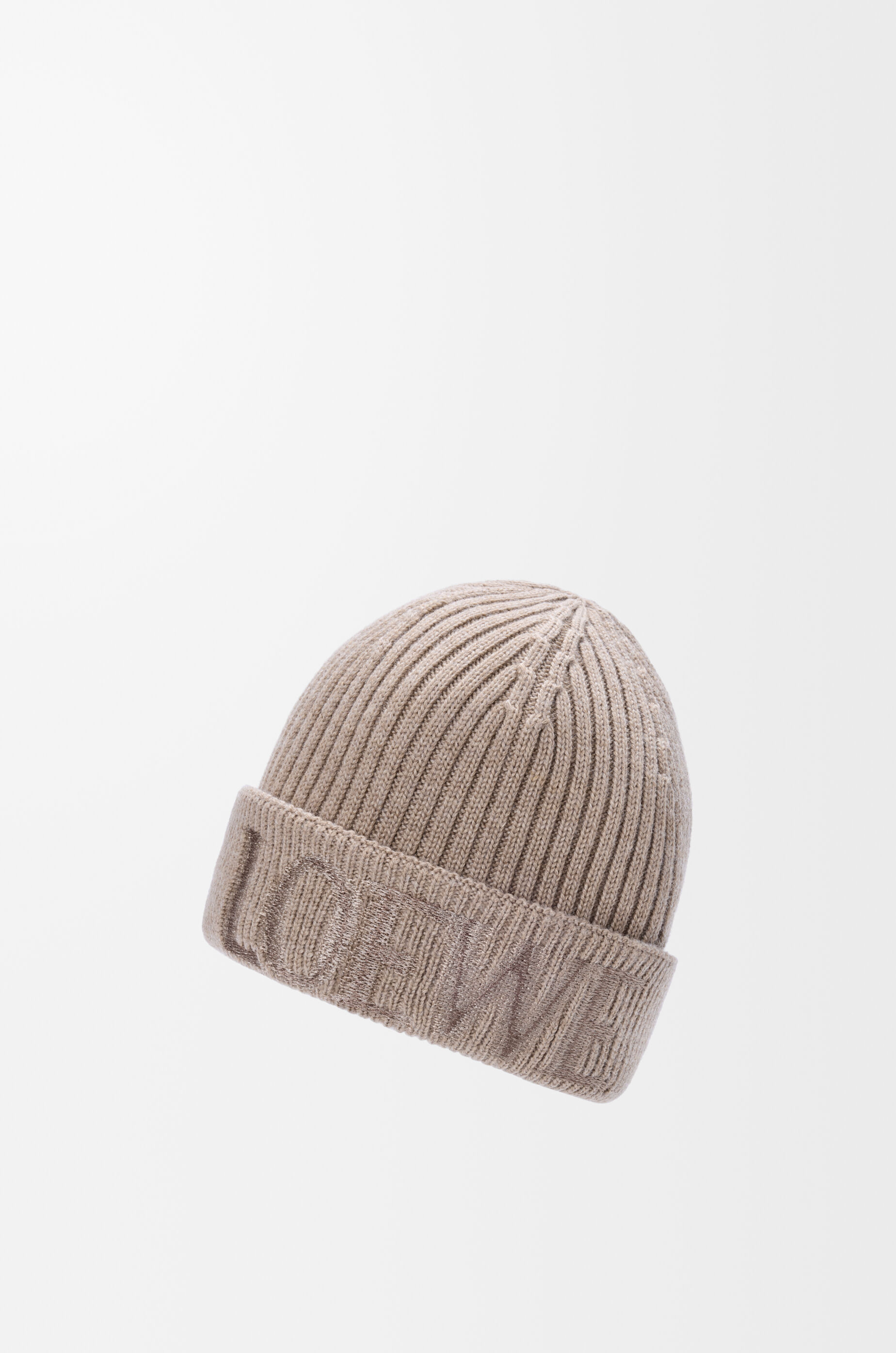 LOEWE beanie in wool Beige - LOEWE