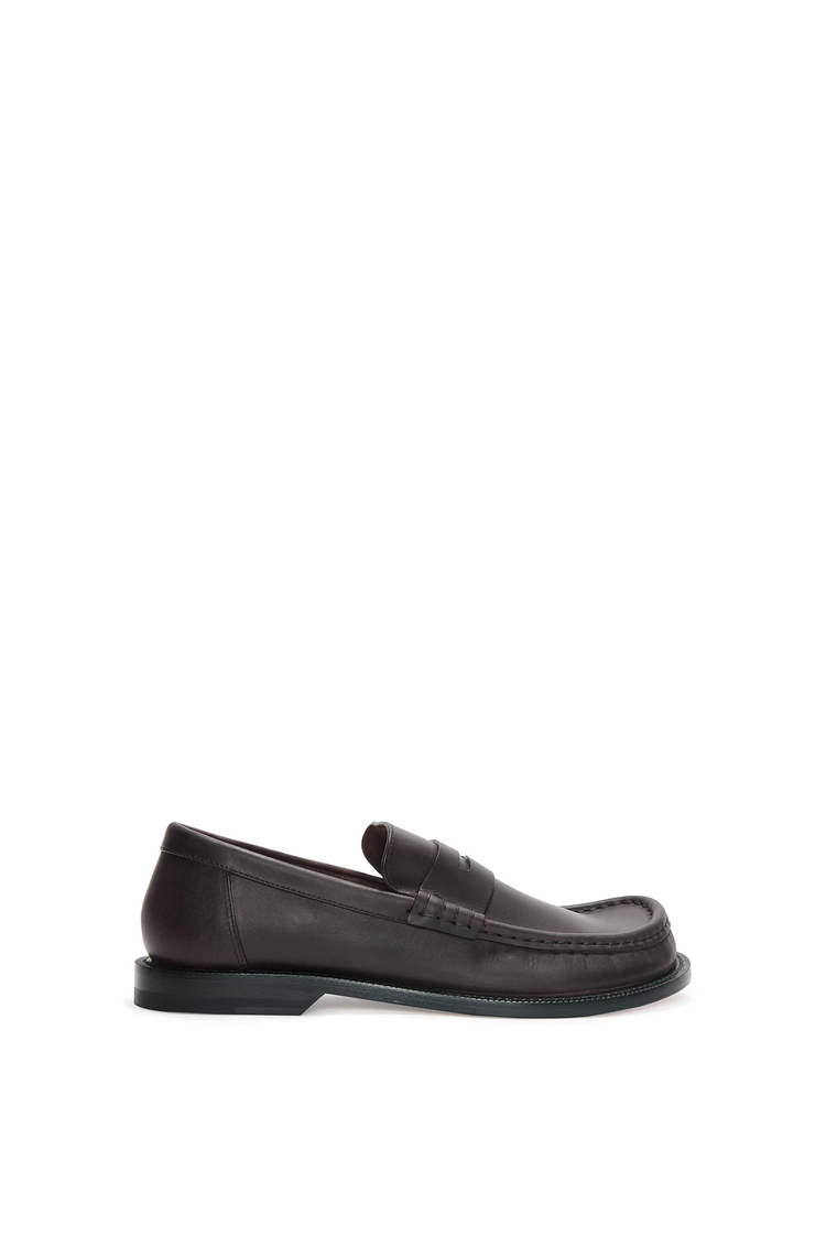 Campo loafer in waxed calfskin Dark Brown - LOEWE