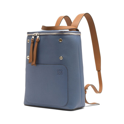 Goya Small Backpack Varsity Blue/Tan - LOEWE
