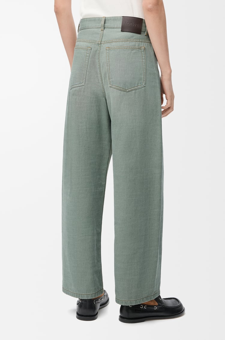 LOEWE Jeans in denim Khaki Green