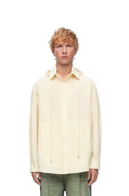 LOEWE Hooded overshirt in cotton Ivory plp_rd
