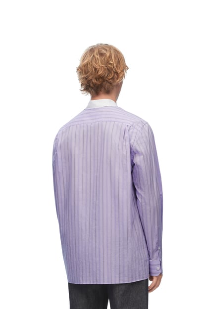 LOEWE Shirt in cotton 淺丁香紫 plp_rd