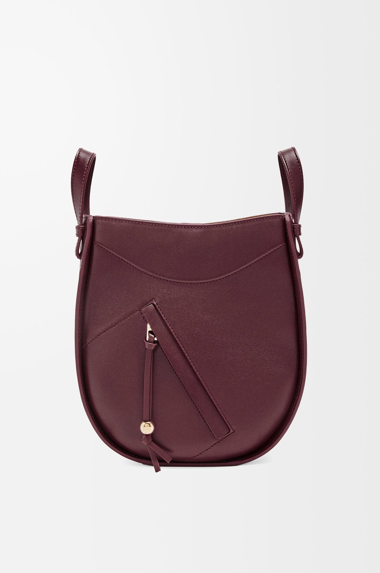 LOEWE Bolso Hammock Slice en piel de ternera Burdeos Oscuro plp_rd