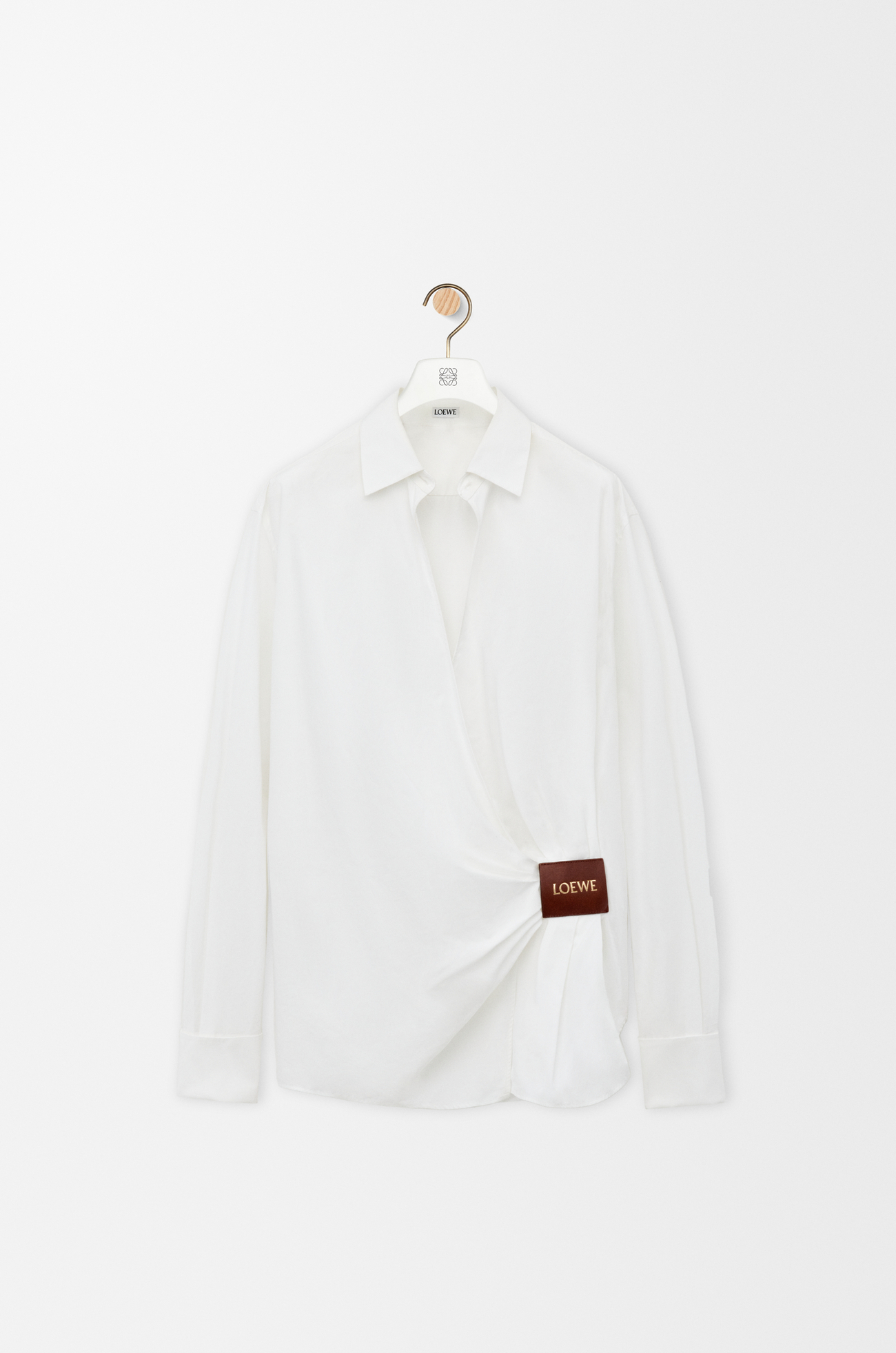 LOEWE Draped shirt in cotton White plp_rd