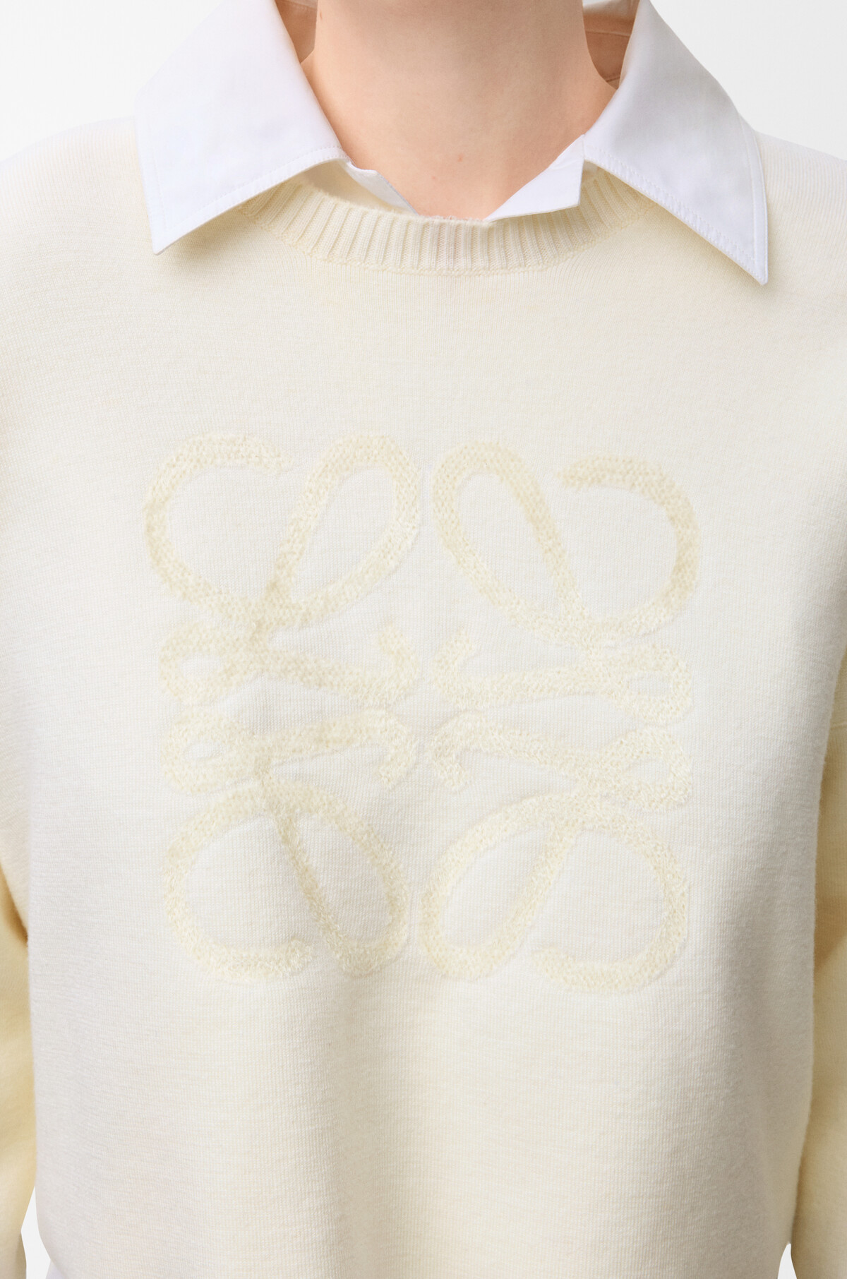 LOEWE ロエベ 21AW アナグラムロゴ オーバーサイズウールポロカラー 