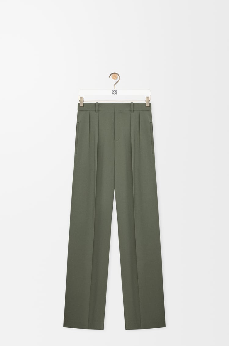 LOEWE Pantalón en mezcla de viscosa Verde Caqui