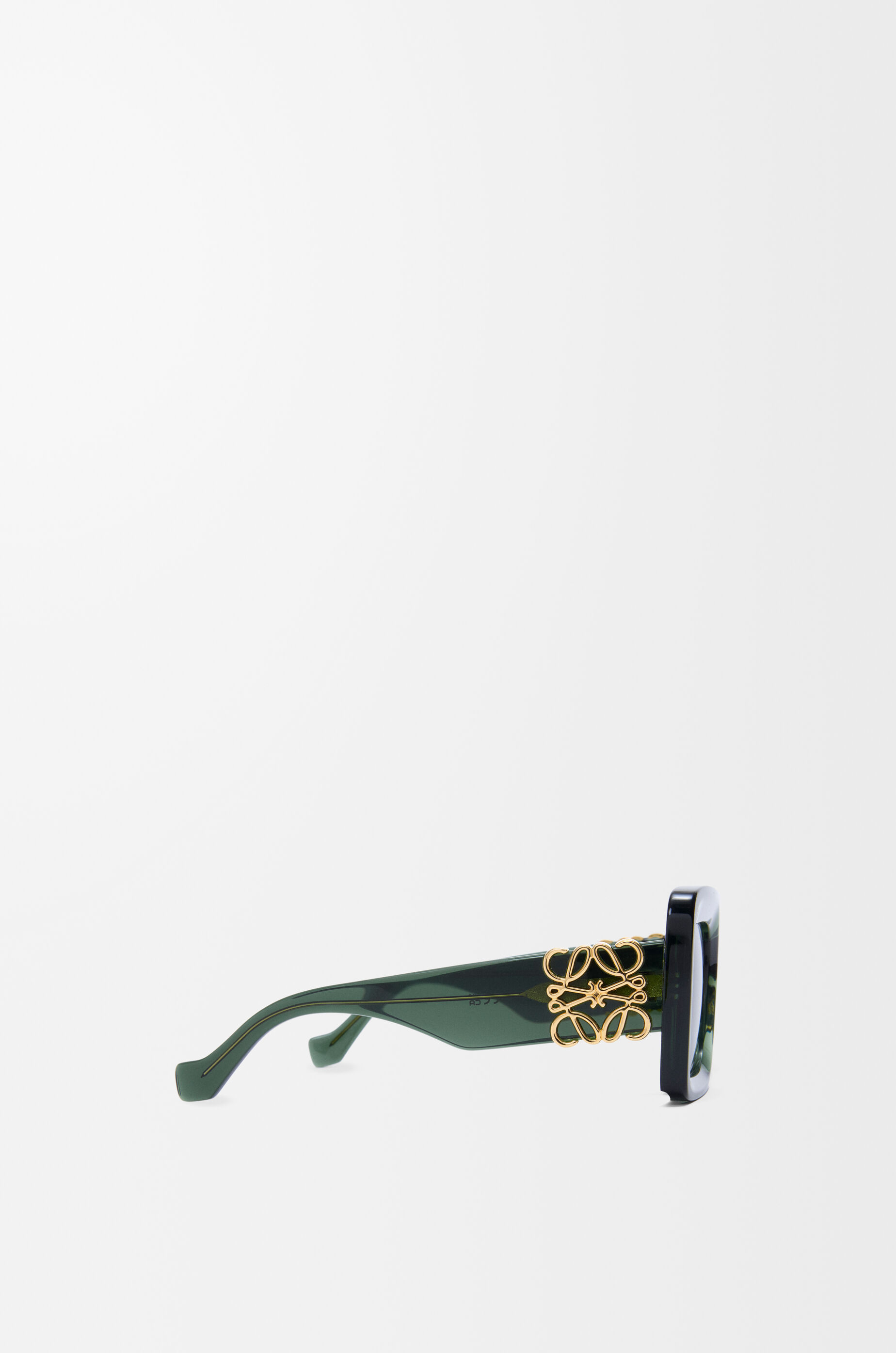 LOEWE 直営店 マキシアナグラム柄のベベルスクエアサングラス Beveled Square Maxi Anagram sunglasses Black - LOEWE