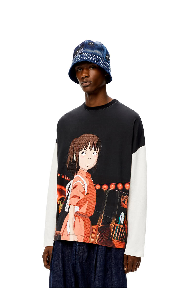 LOEWE Camiseta de manga larga Chihiro en algodón Multicolor/Natural pdp_rd