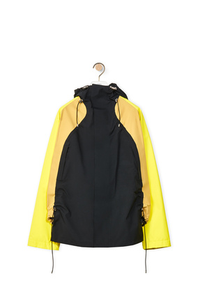 LOEWE Patchwork gathered parka in Gore-Tex Yellow/Black plp_rd