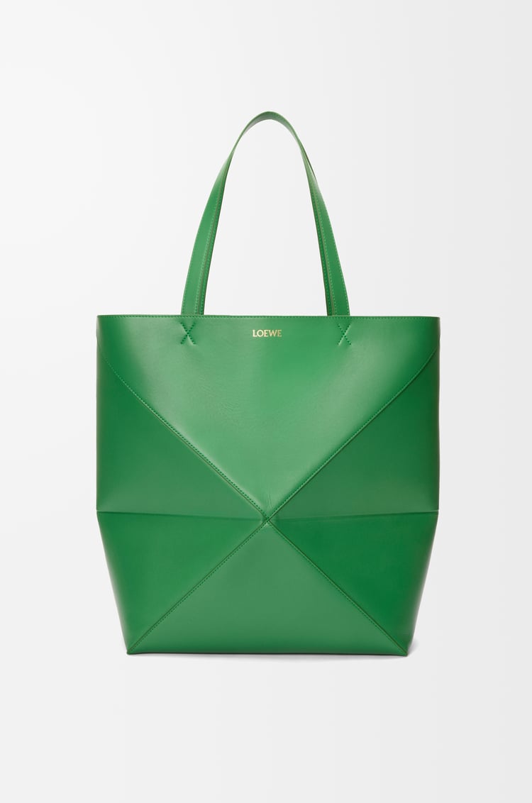LOEWE パズルフォルド トート XL（シャイニーカーフ） トロピカルグリーン