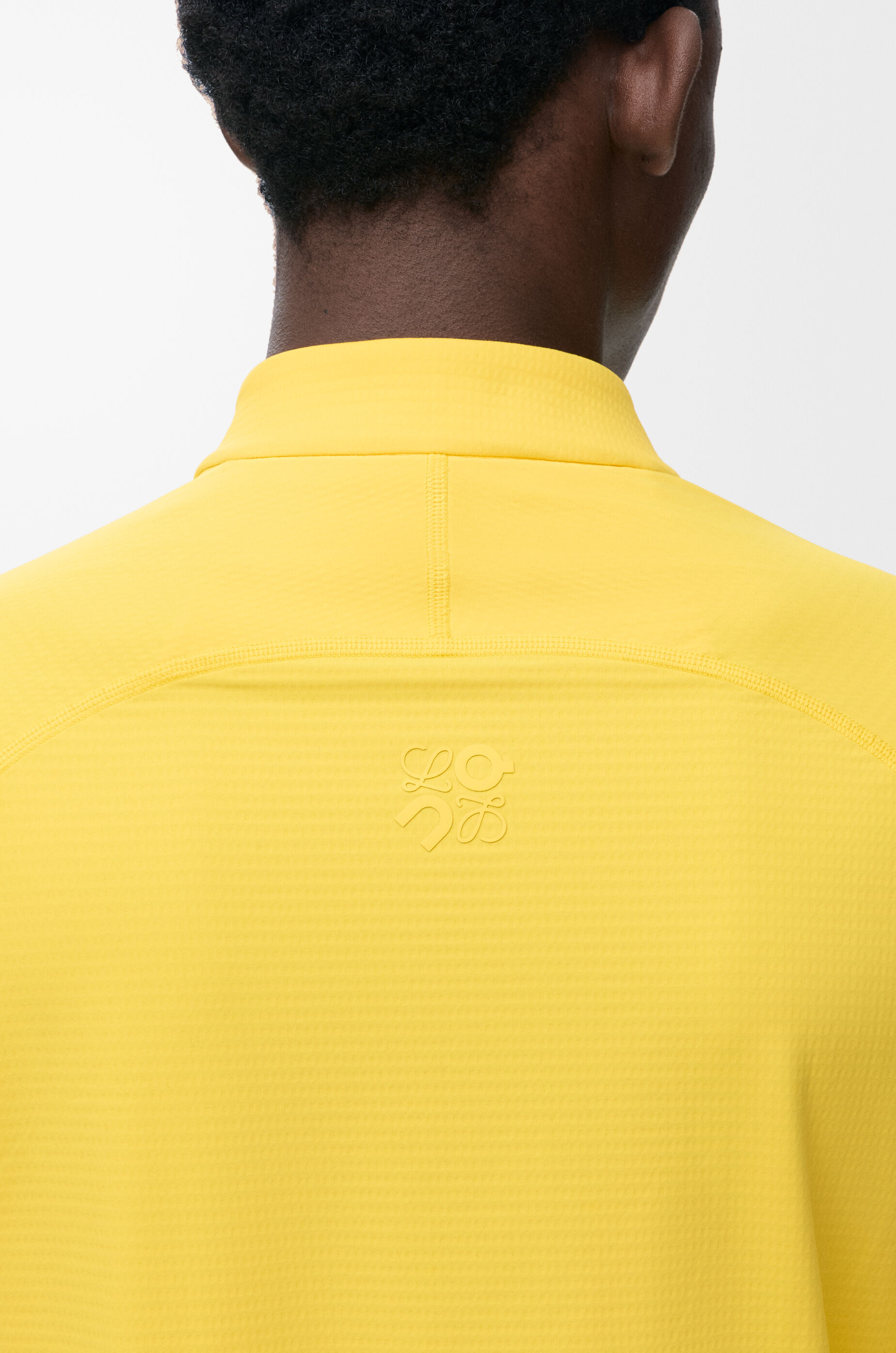 LOEWE Mock neck top in technical knit Yellow