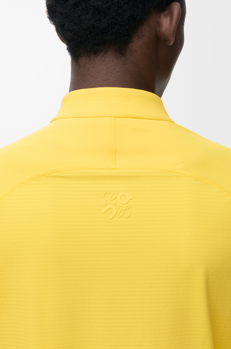 LOEWE Mock neck top in technical knit Yellow