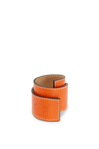 LOEWE Slap bracelet in calfskin Orange plp_rd
