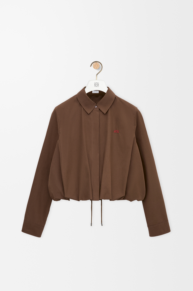 LOEWE Shirt in cotton Brown