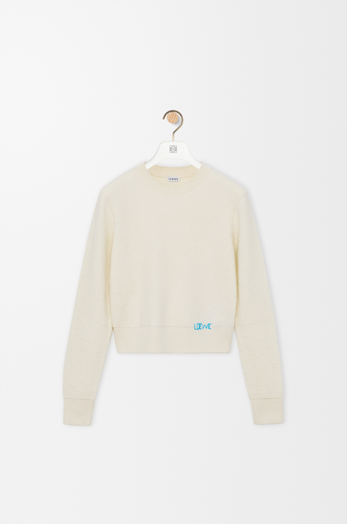 LOEWE Jersey en lana Crudo