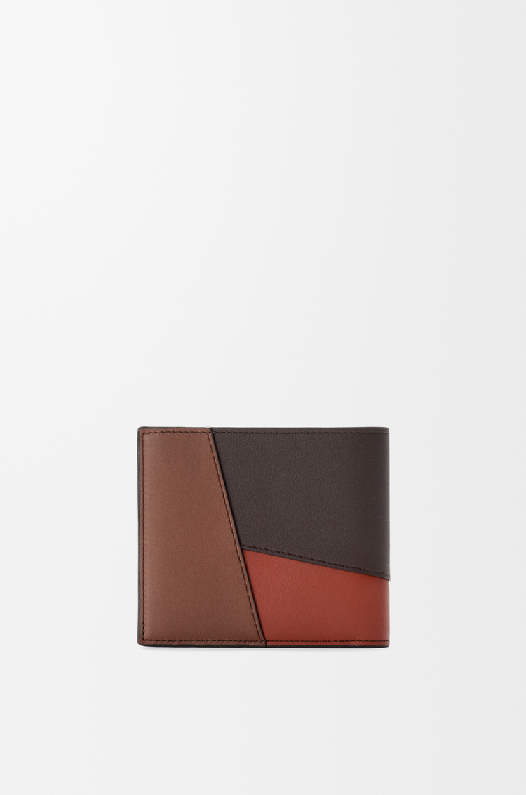 LOEWE パズル バイフォールド ウォレット（クラシックカーフ） チョコレート/トメット