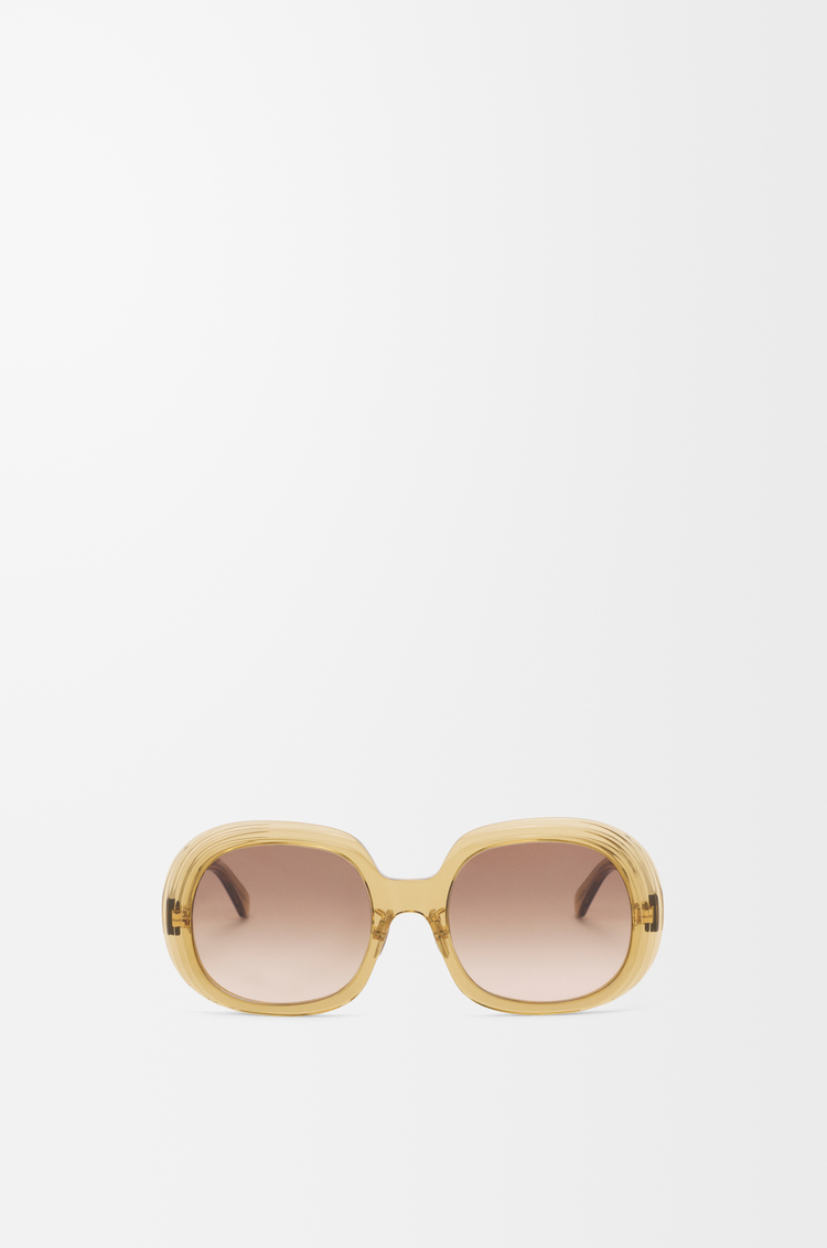 LOEWE Gafas de sol Mini Anagram Steps Square Oliva Transparente