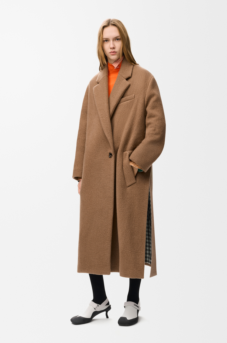 LOEWE Abrigo en cashmere Beige