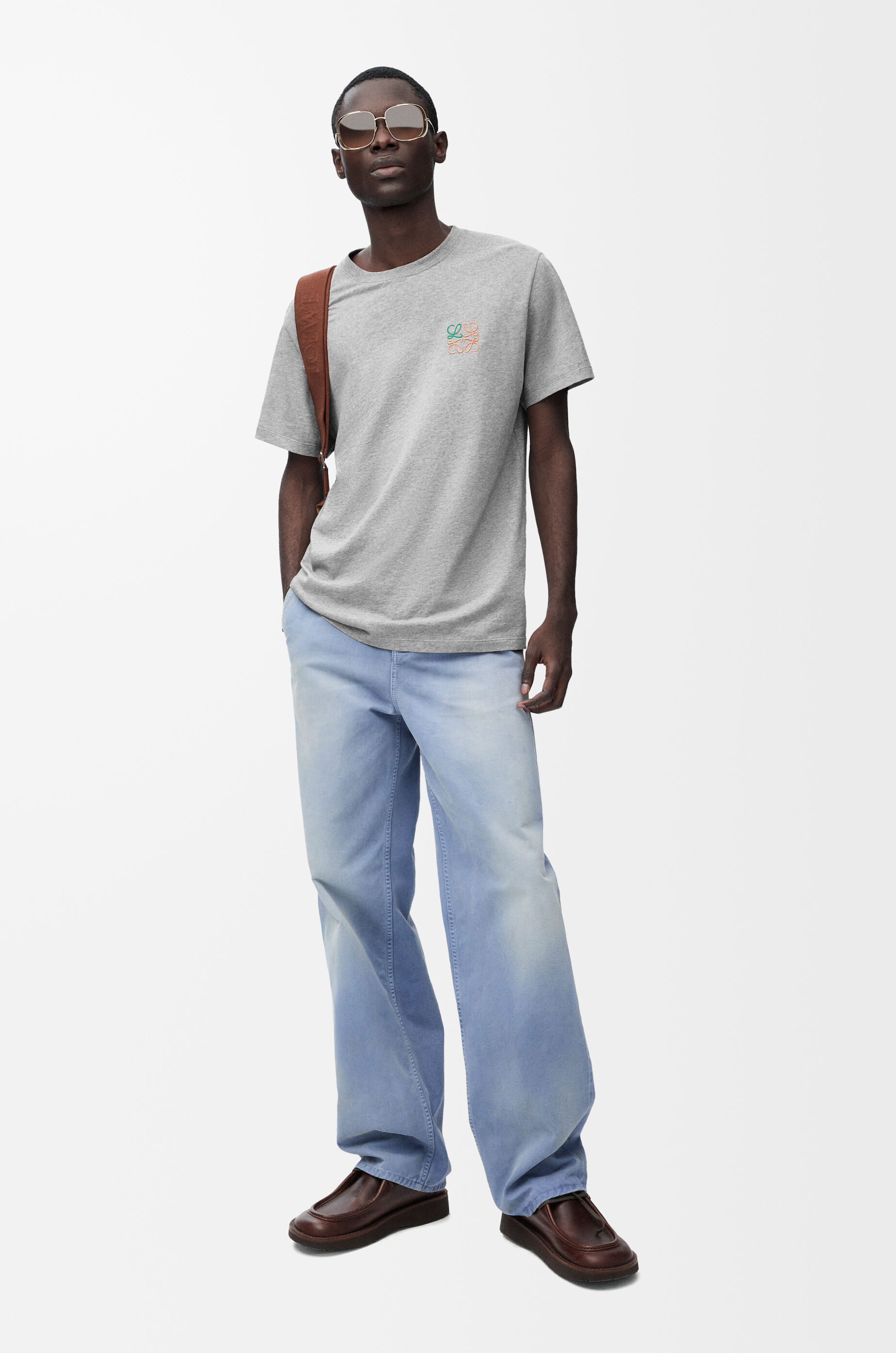 Regular fit T-shirt in cotton Grey Melange - LOEWE