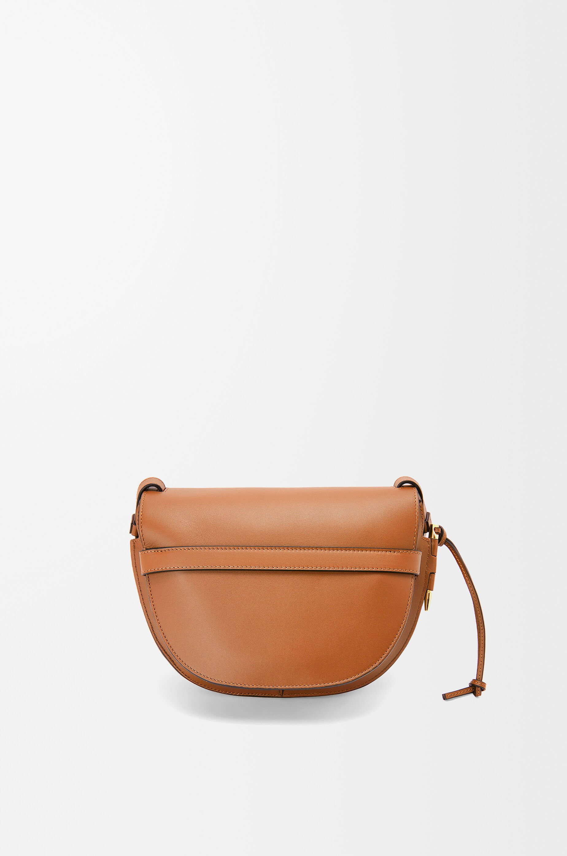 Small Gate Dual bag in soft calfskin and jacquard Brown - LOEWE