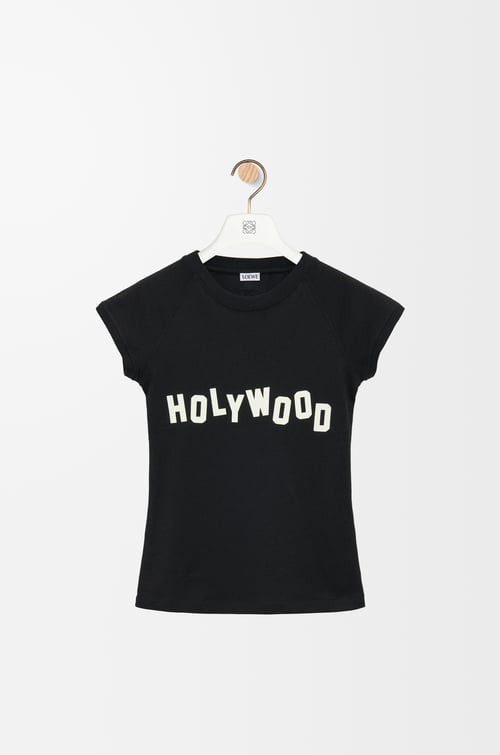 LOEWE Small fit T-shirt in cotton and viscose Black plp_rd