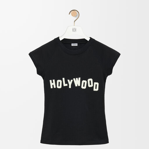 スモールフィット Tシャツ（コットン&レーヨン） ブラック - LOEWE
