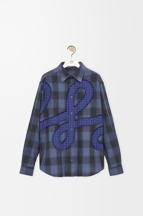 LOEWE シャツ（コットン） ネイビーブルー