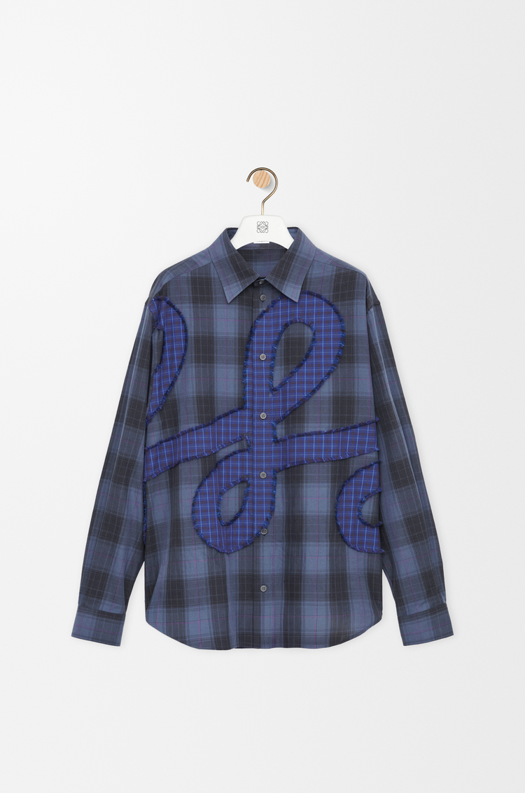 LOEWE Shirt in cotton Navy Blue