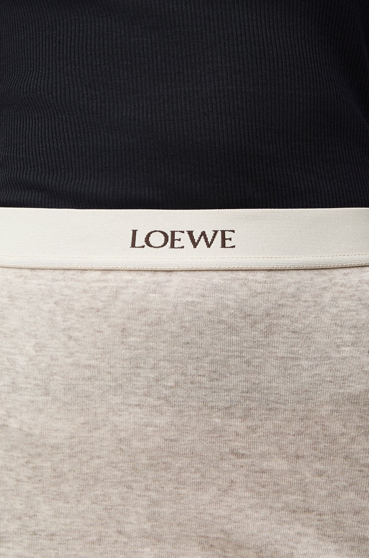 LOEWE スカート（コットン&ウール） ベージュメランジュ