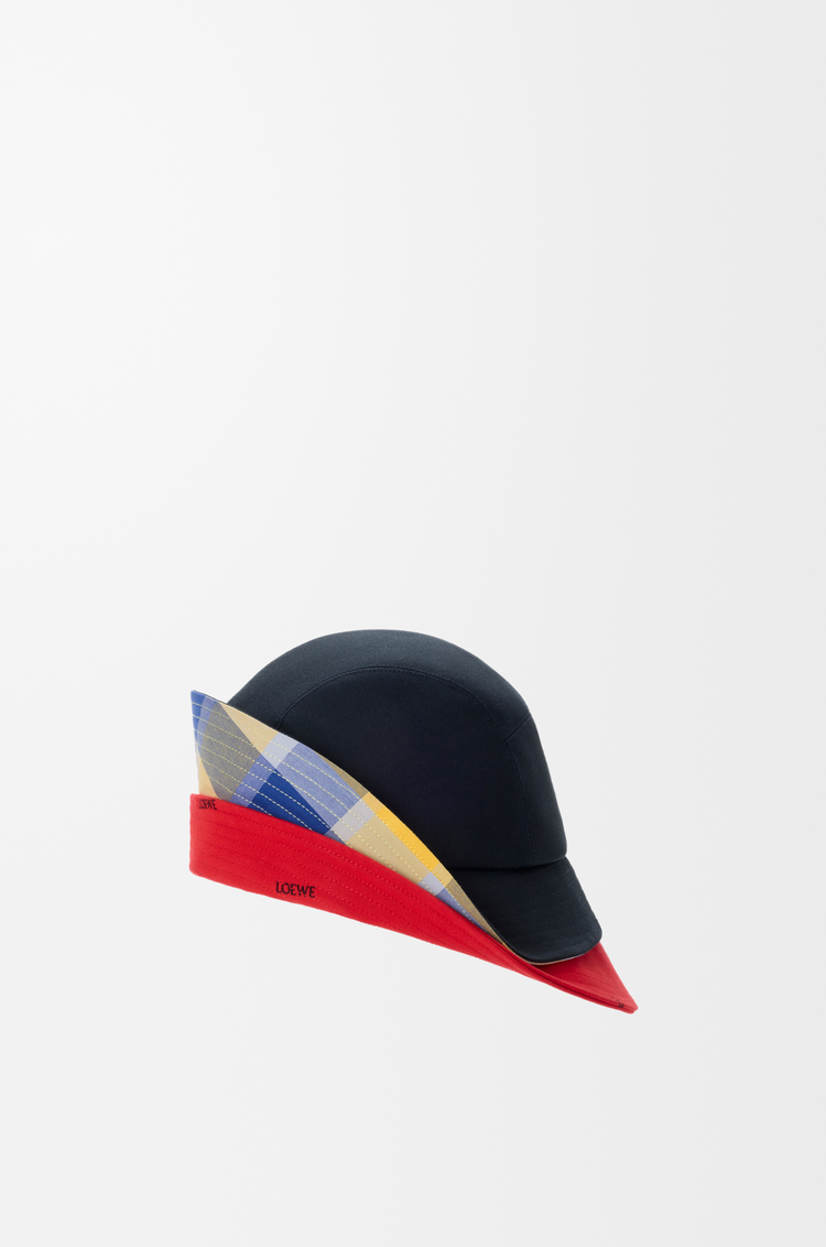 LOEWE Multi-brim bucket hat in cotton canvas Multicolor