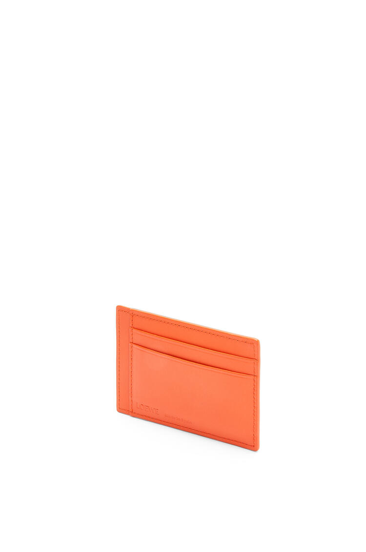 LOEWE Slim cardholder in diamond calfskin Orange